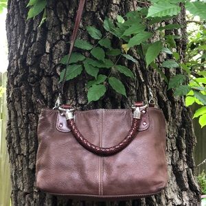 Vintage Fossil Satchel shoulder-bag crossbody 👜